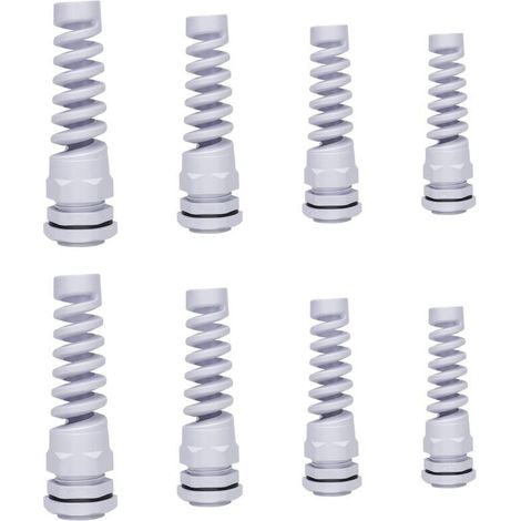 Jeu de presse-étoupes étanches, presse-étoupes réglable, avec manchon, PG7, PG9, PG11 et PG13.5, pour câbles Ø3-12 mm, pour connexion externe.