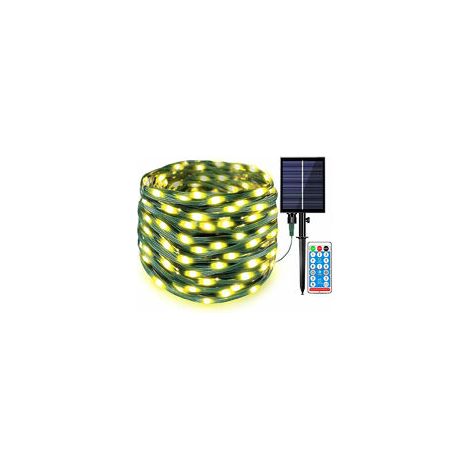 EASYCOMFORT Guirlande Lumineuse Extérieure avec Panneau Solaire et Télécommande - Lumières Décoratives Festives (1/4)