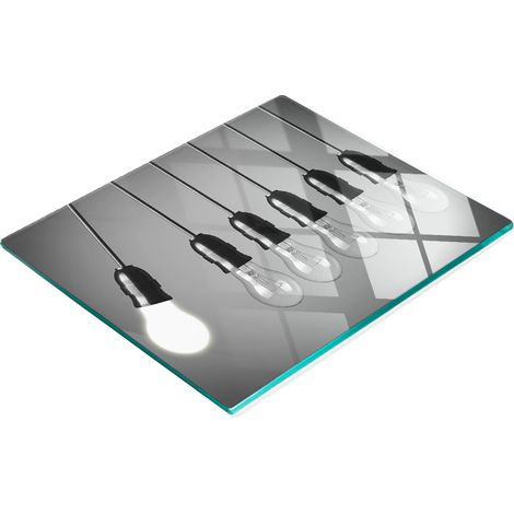 Tablero de cocina decorativo multifuncional con seis bombillas de acero templado, 60x52 cm. (1/5)