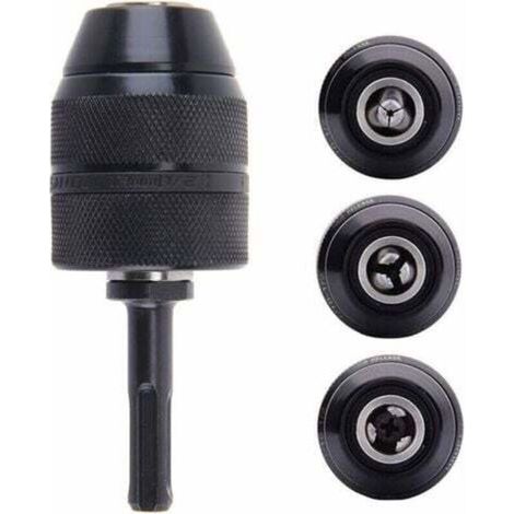 [JAMAIS UTILISÉ] Adaptateur Sds Plus Mandrin autoserrant à fermeture rapide 2-13 mm Mandrin Professionnel Robuste 1/2-20UNF Perceuse Sans Clé de Mandrin à Fermeture Rapide Avec Adaptateur SDS-- (1/4)