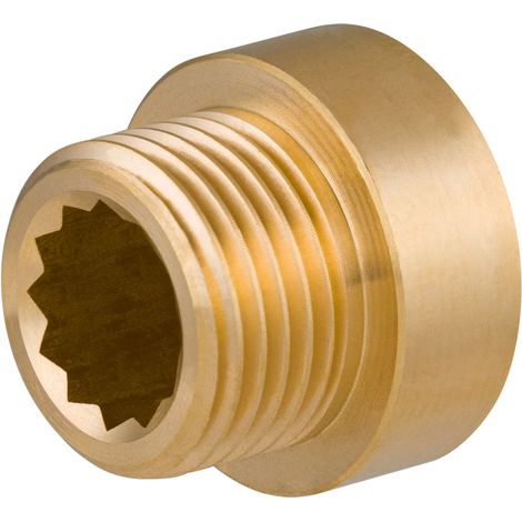 Alargador de grifo en latón bruto QUICK PLOMBERIE Macho 1/2 - Hembra 1/2 - 10mm