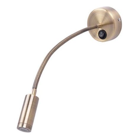 Applique Murale de Chevet 3W Lumière Neutre Douce Protectrice des Yeux avec Interrupteur 220V, Spot Flexible Réglable pour Chambre à Coucher, Hôtel et Bureau (1/5)