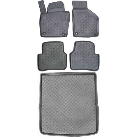 Set di tappetini per auto e tappetino per bagagliaio per Volkswagen Passat B7 Kombi dal 2010 al 2014. (1/5)