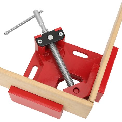 90-Grad-Winkelklemme mit T-Griff, Schraubstock und Schnellspannvorrichtung für die Holzbearbeitung (Rot) (1/5)