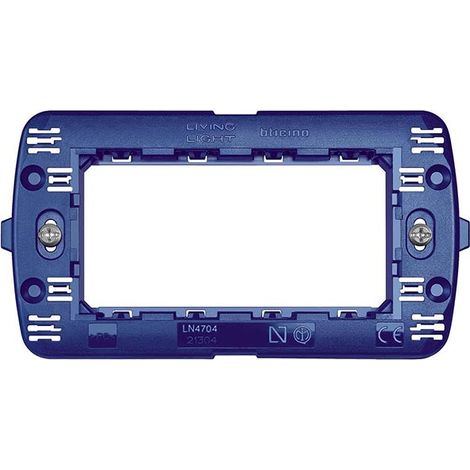 Bticino Supporto 4 Moduli - LivingLight - Fissaggio con Viti