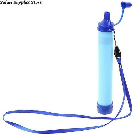 Filtre à eau militaire 99,99 % (1 pièce) pour le camping, la randonnée et le sauvetage. Filtre à eau à paille inclus. (1/5)
