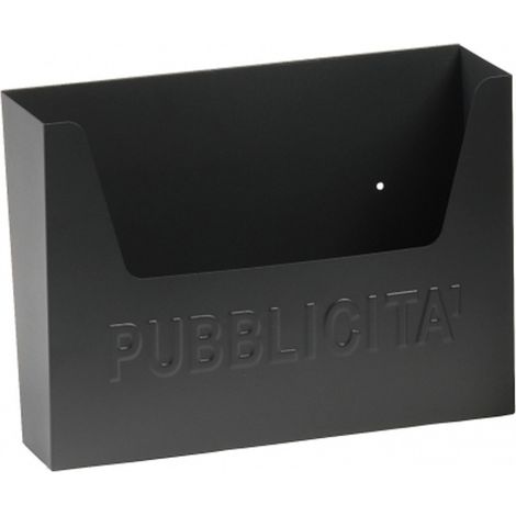 TrAdE Shop Traesio - Cassetta Postale Porta Pubblicita' Volantini Posta In Acciaio Colore Antracite -