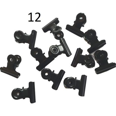 Lot de 12 mini clips muraux – Supports photo, panneaux, décorations – Fixation discrète (1/2)