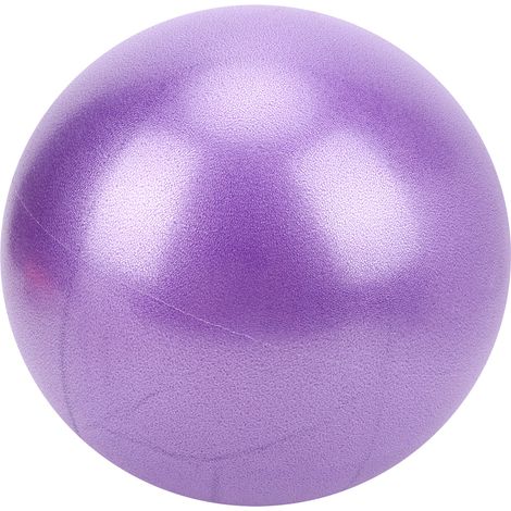 Ballon de yoga ultra-résistant de 25 cm, anti-explosion, pour Pilates et fitness pendant la grossesse (violet) (1/5)