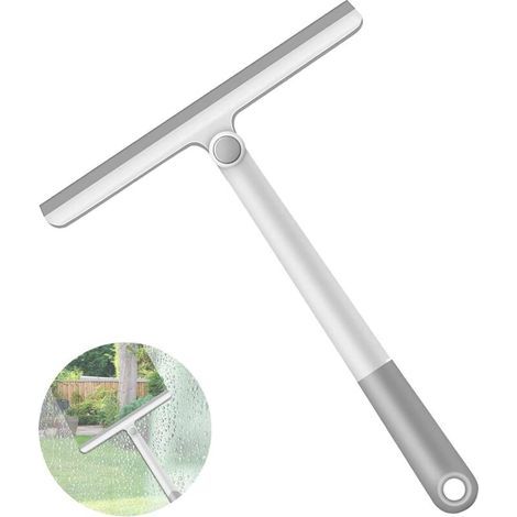 BUNTHAUS Raclette de Douche, Rotatif à 360 ° Poignée Allongée Raclette en Silicone Polyvalenteavec pour Douche, Salle de Bain, Miroir, Nettoyage en Verre, Carrelage, Les Fenêtres (1/5)