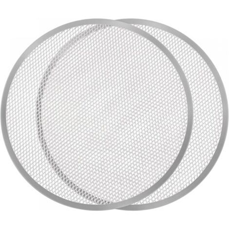 (Lot de 2)Large Plaque de Cuisson Perforée Pizza 40 cm - Plaque Pizza Four Pro Cuisson Rapide & Uniforme - Alliage Alu, Sans Soudure - Antiadhésif, Anti Rouille, Sans BPA, Adapté Four (1/4)