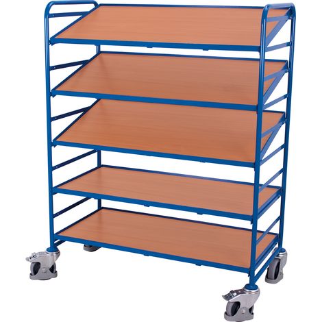 VARIOfit Eurokastenwagen mit 5 Holzböden