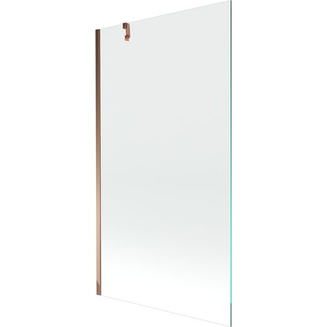 Mexen Next paratia per vasca da bagno 1-anta 100 x 150 cm, trasparente, oro rosa - 895-100-000-00-00-60