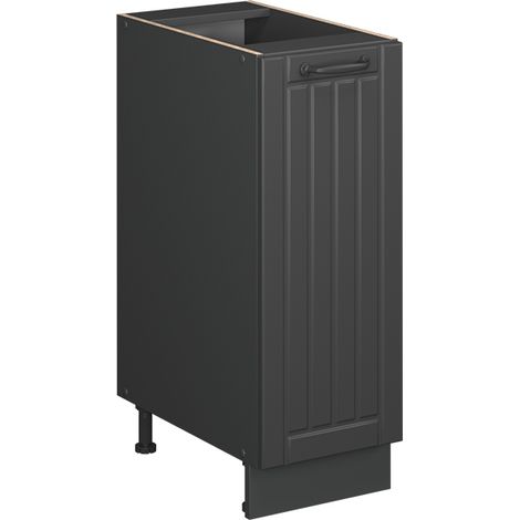 Armadio cucina dispensa alto Fame-Line, Grigio scuro, 30 cm , PL Rovere, Vicco