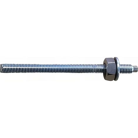10 tiges filetées zinguées avec écrou et rondelle STD M10 x Lt. 140 mm - PO32110 - Alsafix