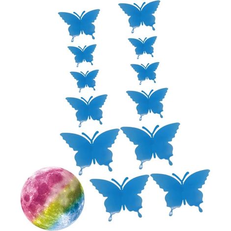 Lot de 4 stickers muraux luminescents pour petites et (1/5)