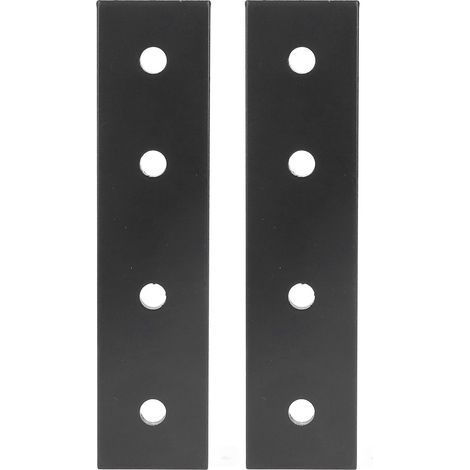 2PCS Plaques de Liaison 4 Trous Aluminium Allié, Équerres Plates Droites en Métal, Accessoires de Fixation pour Profilé 4040 (1/5)