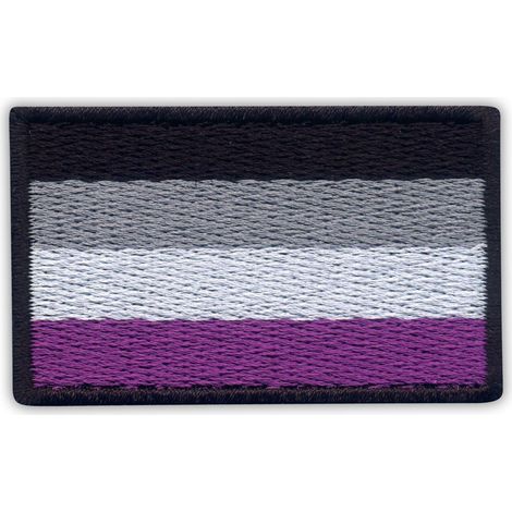 Parche con la bandera del orgullo asexual - Para coser - Parche/insignia/emblema bordado