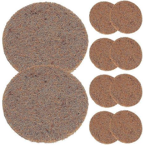 Coussinets de nidification en fibre de coco One Shot pour oiseaux, prévenant les fuites lors de la ponte, adaptés aux pigeons, couleur marron, lot de 10 (1/5)
