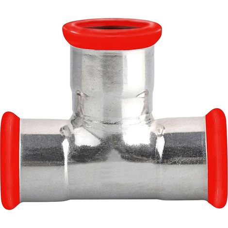 Té égal électrozingué à sertir SERTIsteel Carbone - Empreinte M Ø 76,1 mm