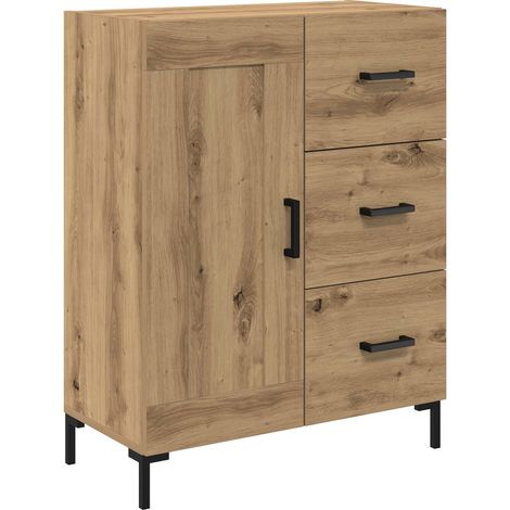 Maison Exclusive - Vitrina Roble artisan 69.5 x 34 x 90 cm Madera (1/5)