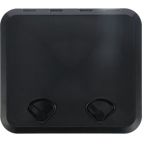 Trappe de pont pour bateau 20x18po noire, capot d'inspection résistant aux UV avec serrure, accessoire marin (1/5)