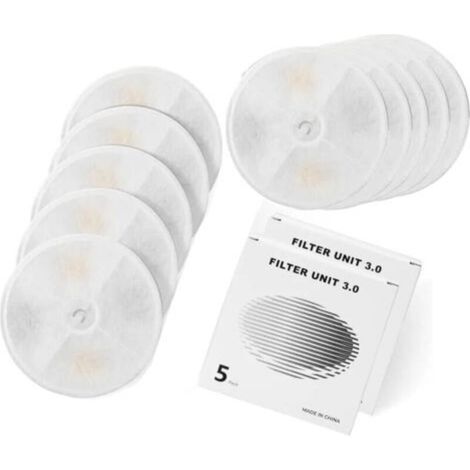 Filter element for cat and dog water dispensers, 3.0, 10 pieces, for use on EVERSWEET 2.0 & 3.0 & CYBERTAIL water dispensers (1/4)