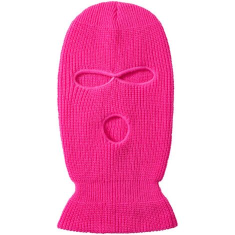 Cagoule de ski rose fluo (1/2)