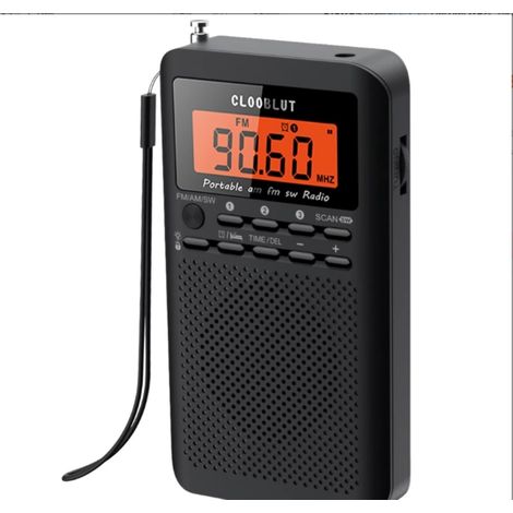Radio de poche portable, radio météo NOAA, radio d'urgence TSV avec AM FM WB (1/4)