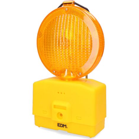 Balise de signalisation LED 8000lm – Corps PVC résistant – Poignée métal – Détecteur crépusculaire pour allumage automatique
