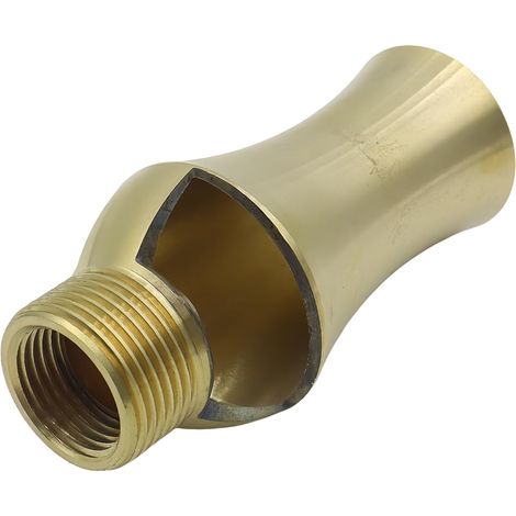 Buse de fontaine en laiton massif tour de glace G1 / 2 G3 / 4 filetages réglable pour bassins, piscines, jardin, fonction cascade (1/5)