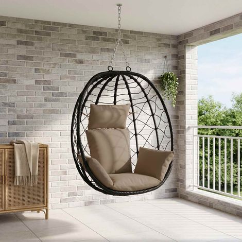 vidaXL Coussin Adirondack PUTTEN 100 % polyester Taupe (1/4)