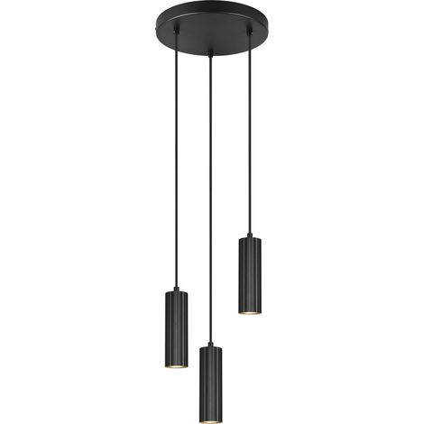 Suspension 3 lumières Soka noir - 367730332 (1/3)