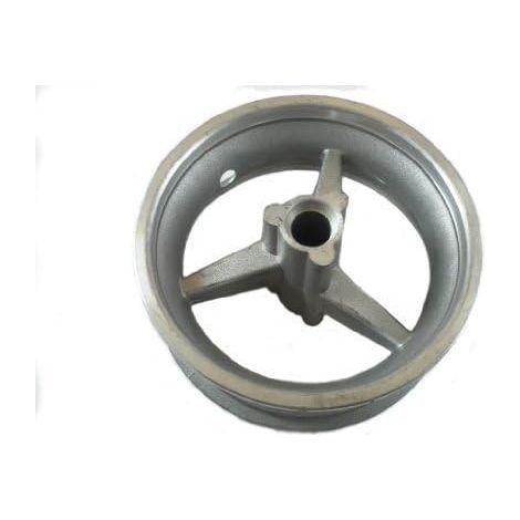 Vorderradfelge für Pocket Bikes – 1-teilig – Silbernes Aluminium – 10 mm Präzisionspassform – Für Mini-Offroad-Bikes – 63 mm Durchmesser (1/2)