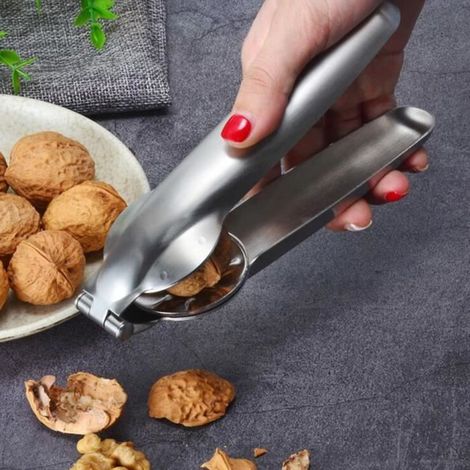Casse-noix,Basedidea pince à noix en acier inoxydable Clip de châtaigne rapide, pince à noix, craquelure outil de cuisine (1/4)