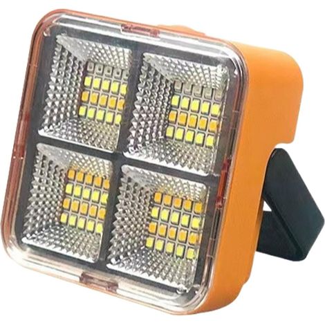 Magnetische Solarleuchten, LED-Außenflutlicht, Solar-Arbeitsleuchte für den Außenbereich  Flutlicht mit hoher Helligkeit, energiesparendes Arbeitslicht für Reisen und den Alltag Orange1