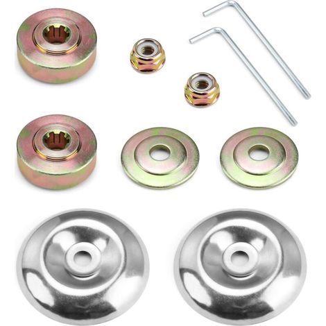 10 Pièces Detachees Debroussailleuse, Kit Ecrou Tete Debroussailleuse Universelle, Kit Fixation Ecrou Lame Boîte, pour Pieces Detachees pour Debroussailleuse et Tondeuses à Gazon (1/5)