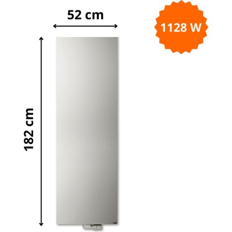 Radiateur acier H. 182 x L. 52 cm Niva vertical N1L1 laqué Vasco (1/5)