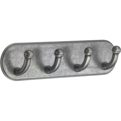 Smedbo Viererhaken, selbstklebend, Schwarz Rustikal BG1124 (1/2)