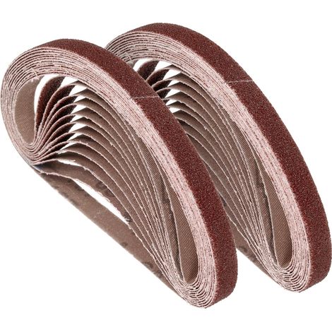 50 Pcs Bandes Abrasives 13mm x 457mm 60 Grits Pour Ponceuse À Bande (1/5)