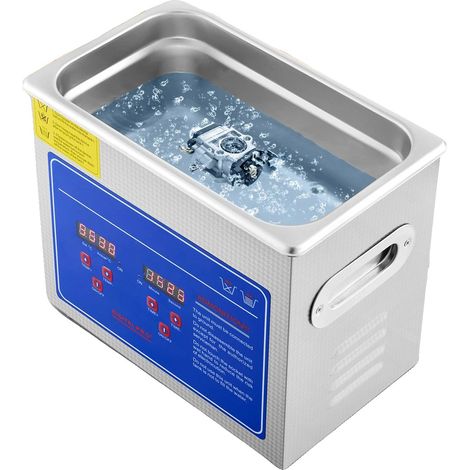 Limpiador ultrasónico, capacidad de 3 litros, potencia ultrasónica de 120 W, potencia de calentamiento de 200 W, frecuencia de 40 kHz, controles digitales. (1/5)