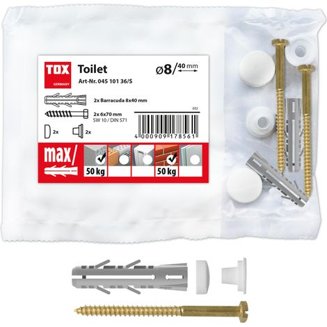 TOX Fissaggio WC Toilet Plus, 2 pz, 04510136/S (1/4)