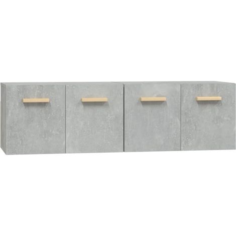 Wall Cabinets 2 pcs Concrete Grey 60x36.5x35 cm Engineered Wood vidaXL (1/5)