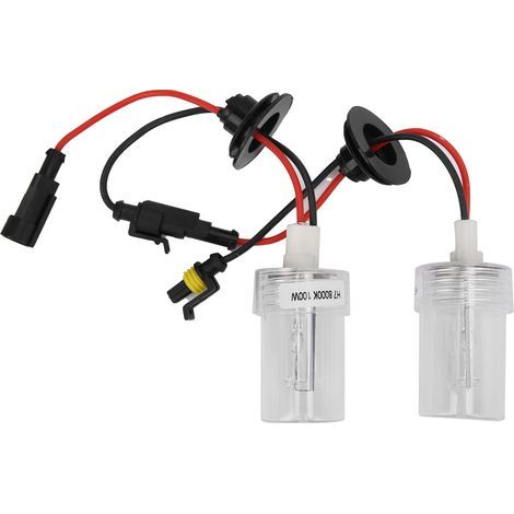 2 ampoules H7 100W 8000K Xénon HID pour phares de voiture 12V, ampoules de projecteur blanc froid, paire de 2 (1/4)