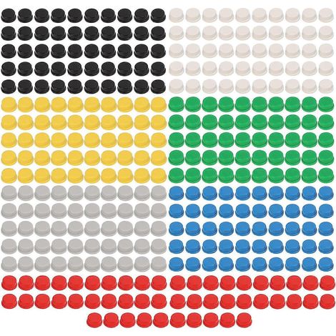 350 boutons-poussoirs, usage industriel, courte durée, commande tactique, 7 couleurs, pour cartes enfichables A24