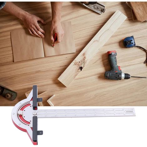 10-Zoll-Multifunktions-Winkel- und Kantenlineal für die Holzbearbeitung (1/5)