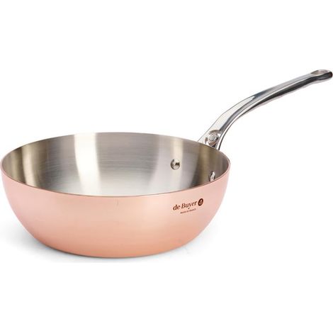 De Buyer Prima Matera Pentolino Rame-Inox 24cm Conico per Induzione (1/4)