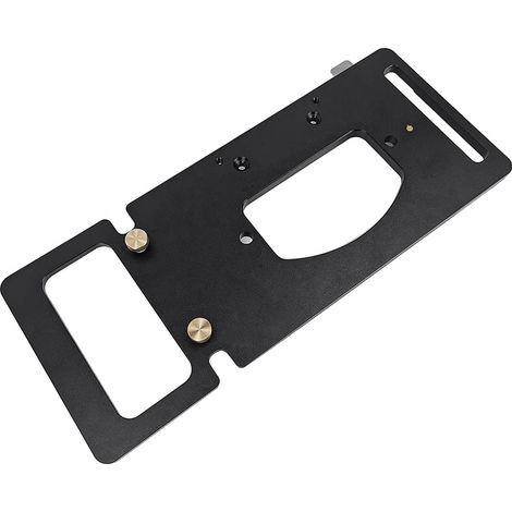 Guía para sierra de riel, aleación de aluminio, ángulo de 90 grados, 365 mm x 150 mm x 10 mm, peso ligero de 1 kg, compatible con sistemas de riel. (1/5)