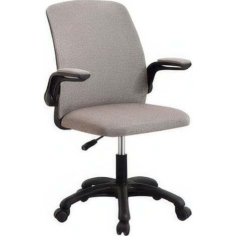Sedia Ufficio Moma Tortora con Braccioli e Pistone a Gas Altezza 86-96 cm