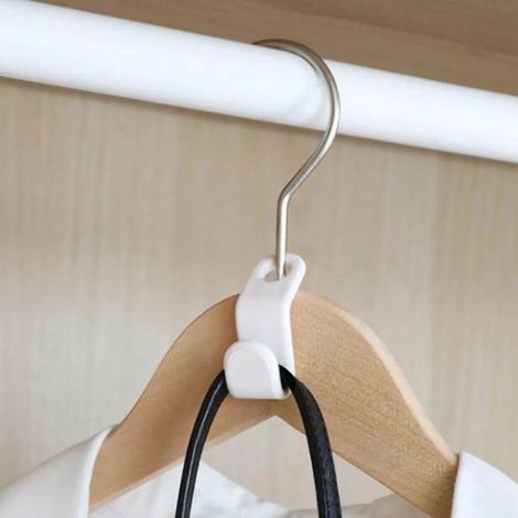Ganci appendiabiti extra - Ganci per armadio - Grucce per vestiti - Confezione da 6 / Bianco (1/5)